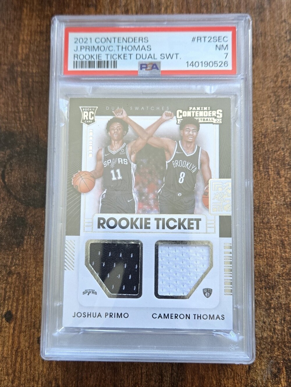 2021 Contenders Ticket Dual Swatch Primo/Cam